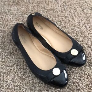 Micheal Kors Black Flats
